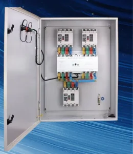 Factory Direct Dual Power Supply Distribution Box 220V 380V Anti Static Powder Coated Cold Rolled Steel IP30 Protection