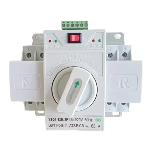 Factory Direct Output CB Certified Automatic Transfer Switch YSQ1-63M/2P 220V 63A Household Mini ATS 1.5~3s
