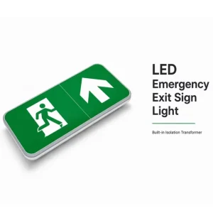 Factory Direct Price LED Emergency Exit Sign Light Running Man Green Arrow Fire Safety Signage Indicator