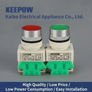 Factory Direct Sales 1 Normally Open 1 Normally Closed Push button Switch Self reset LAY7 11HBN Flat head Push button Switch