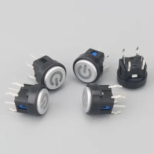 Factory Direct Sales Illuminated Electrical 6 Pin Button Push Switch Tactile Self locking Key Tact Switch Led Push Button