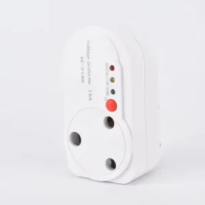 Factory Direct Voltage Protector South African Plug 230V 16A Over Under Voltage Surge Spike Guard LED Indicator ABS Shell