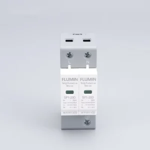 Factory Electric Equipment Surge Protective Device 2WAY 20KA 40KA Lightning Protection Solar System 24V/220V Plastic