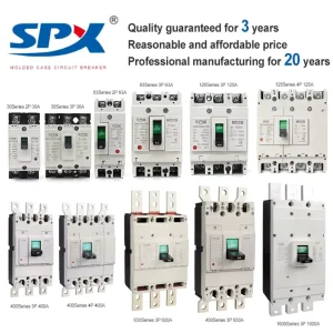Factory Model SM30 CW 3P 3 Pole Compact AC Circuit Breakers NF30 100 Amp Molded Case MCCB 600v 80 125A
