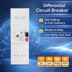 Factory OEM PG MCCB 1Ph+N 3Ph+N Adjustable Earth Leakage Circuit Breaker 5-60A 8kA/6kA 220V/240V