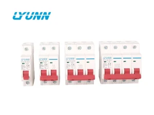 Factory OEM Solar PV Mini Miniature Circuit Breaker DC MCB Breakers 1P 2P 3P 4P 250V 500V 750V 1000V 16A 20A 25A 32A 50A 63A