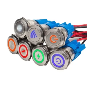 Factory Outlet Waterproof 12mm/16mm/19mm/22mm/LA38/XB2 Momentary Latching Metal Push Button Switch