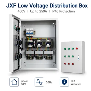 Factory Price JXF Series 400V 3 Phase 250A Indoor IP40 Multi Factor Lock Wall Mounted Metal Electrical Distribution Box