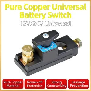Factory Sell Car Battery Power Cut off Switch & Clip Pure Copper Protector Anti Electric Leakage Anti Discharge