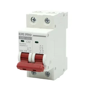 Factory Stable Performance High Conductivity Shock Vibration MCB 63A 500V 1000V DC Miniature Circuit Breaker