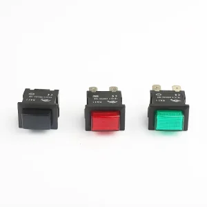 Factory Supply 16A Rectangular Single Double Pole Momentary Latching Illuminated Push Button Switch