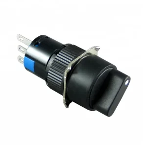 Factory Supply 16mm 2 Position Rotary Switch Single Pole and Double Pole