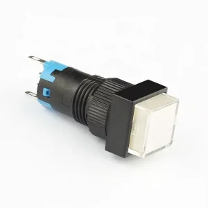 Factory Supply 2no2nc 12mm Latching Push Button Switch with 12v White Led