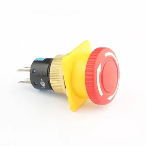 Factory Supply 3A 250VAC 16MM Mushroom Emergency Stop Switch UL CE ENEC CB