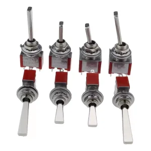 Flat Handle 6mm Panel Mount Mini Toggle Switch 3 6Pins 2 3 Positions ON OFF ON Locking Momentary RC Model Remote Controller