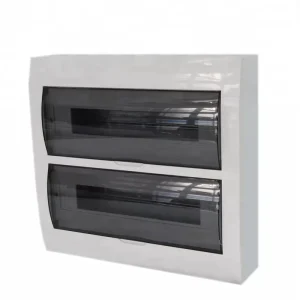 For Chinese Product Flush Mounted 24 Way Electrical ABS Power Switchboard Distribution Box IP40 Protection Adjustable DIN