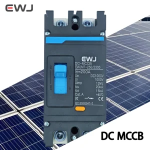 For EWJ 250 3300Z DC 1500V PV MCCB Molded Case Circuit Breaker 25kA Breaking Capacity 250A Rated Current