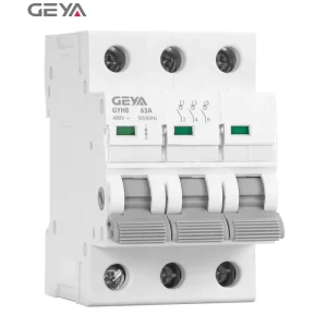 For GYH8 3P 100A Isolator MCB Miniature Circuit Breaker Manual Changeover Switch 6kA Breaking Capacity Rail Mounting