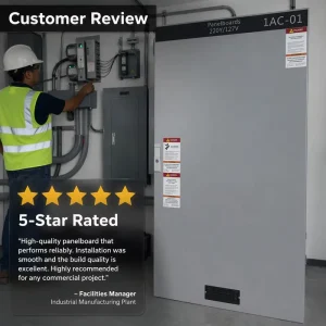 For Listed 480V 3 Phase 4 Wire Wye Power Distribution Box LV Switchgear Cabinet Tamper Resistant Lock Commercial Industrial