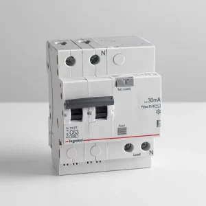 For TX3RN C63 2P 030E Mini Earth Leakage Circuit Breaker RCBO413776 Li Protected Plastic