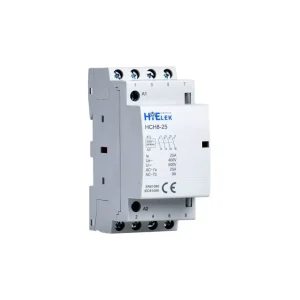 Four Pole 3 Phase Household AC Contactor 16A 20A 25A 24V 48V 110V 230V TUV CE Certified for Hotel Use Auxiliary Contacts Din
