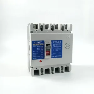 Four Pole MCCB AC400V Wide Adjustable Current Flame Retardant Housing