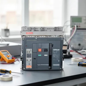 Frame Circuit Breaker Acb Masterpact Nw12n1 1250a 42ka 50 60hz 3 pole 4 pole Air Drawer Type Fixing Plc Controller