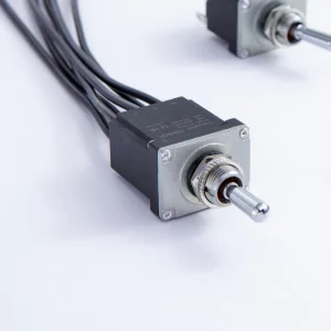 Fully Sealed Waterproof On Off On DPDT Toggle Switch with Lead Wire