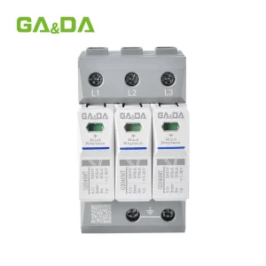 GA&DA Electric Surge Protector T2 3P 280V AC Low Voltage Arrester Device SPD 40kA