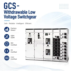 GCS Low Voltage Withdrawable Switchgear Cabinet 400V 4000A LV Power Distribution Panel for Petroleum and Chemical Plant