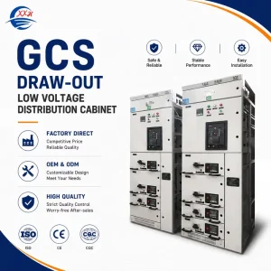 GCS Low Voltage Withdrawable Switchgear Cabinet 400V 4000A LV Power Distribution Panel for Petroleum and Chemical Plant