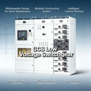 GCS Low-voltage Withdrawable Steel Switchboard Industrial Indoor IP30 220V/380V/400V Power Distribution Transmission Equipment