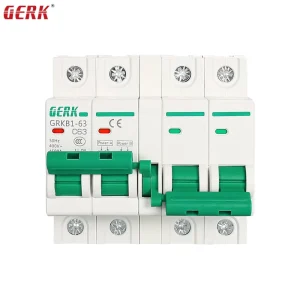 GERK Single Phase Interlocked Circuit Breakers 230 400V 100A Double Power Supply Manual Transfer Switch Industrial Transfer