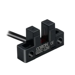 GG5C L2M P Optical Switch L Shape Cable Lead Out PNP 6mm Detection Distance Large Groove Depth Label Mark Through Beam