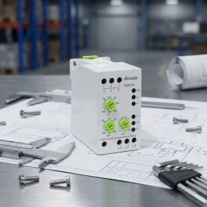 GK 04 Sealed Miniature High and Low Voltage Protection Control Relay 380V Under Voltage 260V-360V Over Voltage 400V-460V