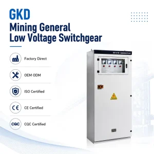 GKD Mining Distribution Board IP54 with Power Factor Compensation Motor Soft Starter for Underground Power Lighting Control