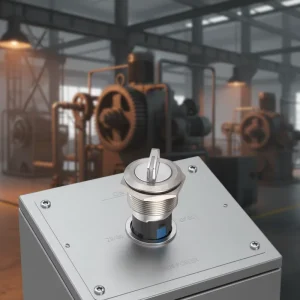 GQ22X 22mm Metal Selector Switch 1NO1NC Push Button Three Position 2NO2NC Three Position Stainless Steel Brass Rotary Switch