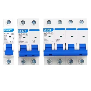 GT 1P 2P 3P 4P 10A 16A 20A 25A 32A 40A 50A 63A 220V 230V 50HZ Series MCB Miniature Circuit Breaker