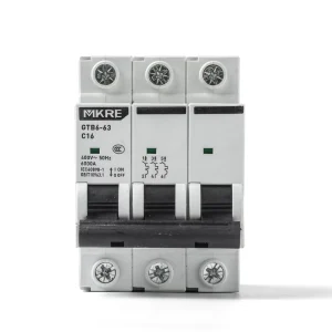 GTB6 63 3 Pole 3P+N RCBO Circuit Breakers AC 220V 230V 6A 10A 16A 20A 25A 32A 63A Earth Leakage Mini Circuit Breakers