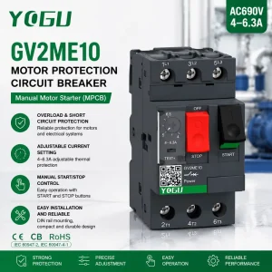 GV2ME Series Motor Protection Circuit Breaker Manual Motor Starter AC690V