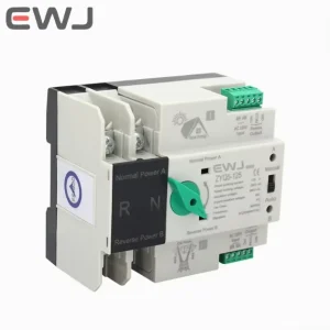 GZQ5 4-Pole 50kA Automatic Transfer Switch Panel 63A Single/Three Phase DIN Rail Generator ATS Controller