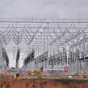 Galvanized 220kv Steel Structure Power Distribution Equipment for Transmission Substation