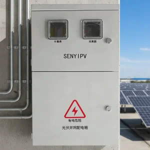 Galvanized Steel Photovoltaic Grid Connected Distribution Box Meter Collector Solar PV On Grid Cabinet IP65 Rated