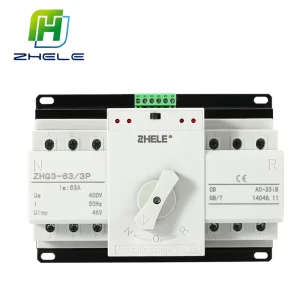 Genaretor ATS Switch Fast Automatic Transfer Switch for Solar 2P 3P 4P 1 63A Single Phase Triple Phase Changeover Switch