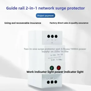Gigabit PoE Device Network Cable Surge Protector for Security Surveillance Cameras with PoE Power Surge Protection Made Shenzhen