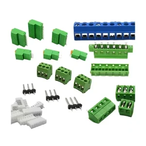 Green PCB Terminal Blocks Mount Component Printed Circuit Board PC Din Rail Screw Connectors PCB Terminal Blocks