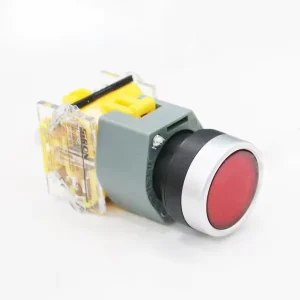 H013 R Series 10A 220V Push Button Switch with LED Light 22mm Illuminated Flat Head IP40 Protection CCC RoHS for