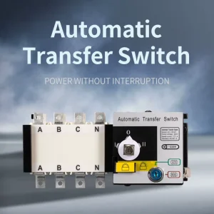 H2 100 4P ATS Automatic Transfer Switch 4P 100A 3 Phase PC Type Dual Power Changeover Switch AC380V IEC947 3 Compliant