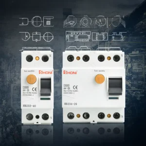 HB232 10KA 4P 25A 63A 400V Electromagnetic Leakage Protector Rccb Residual Current Circuit Breaker 6KA