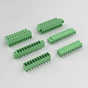 HC15EDGRC 3.5 3P V Plug in Terminal Block Bent pin Socket 35mm Pitch PA66 Nickel Plating 300V